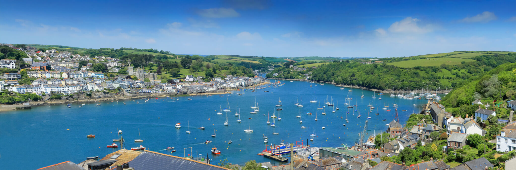 Fowey Estuary from Polruan, Cornwall