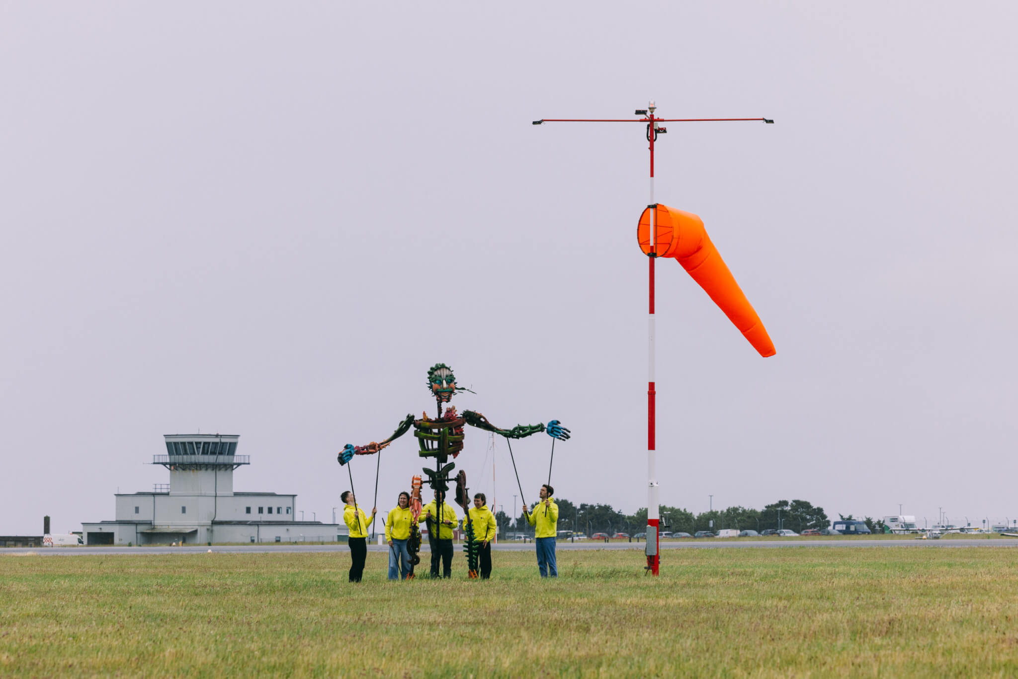 Arts on the Beach 2024_Cornwall Airport Newquay_Eko puppet wind sock