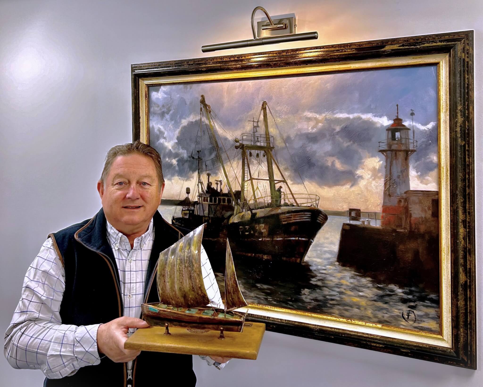 Rob Wing with his retirement gift from NP&HC – May 2024