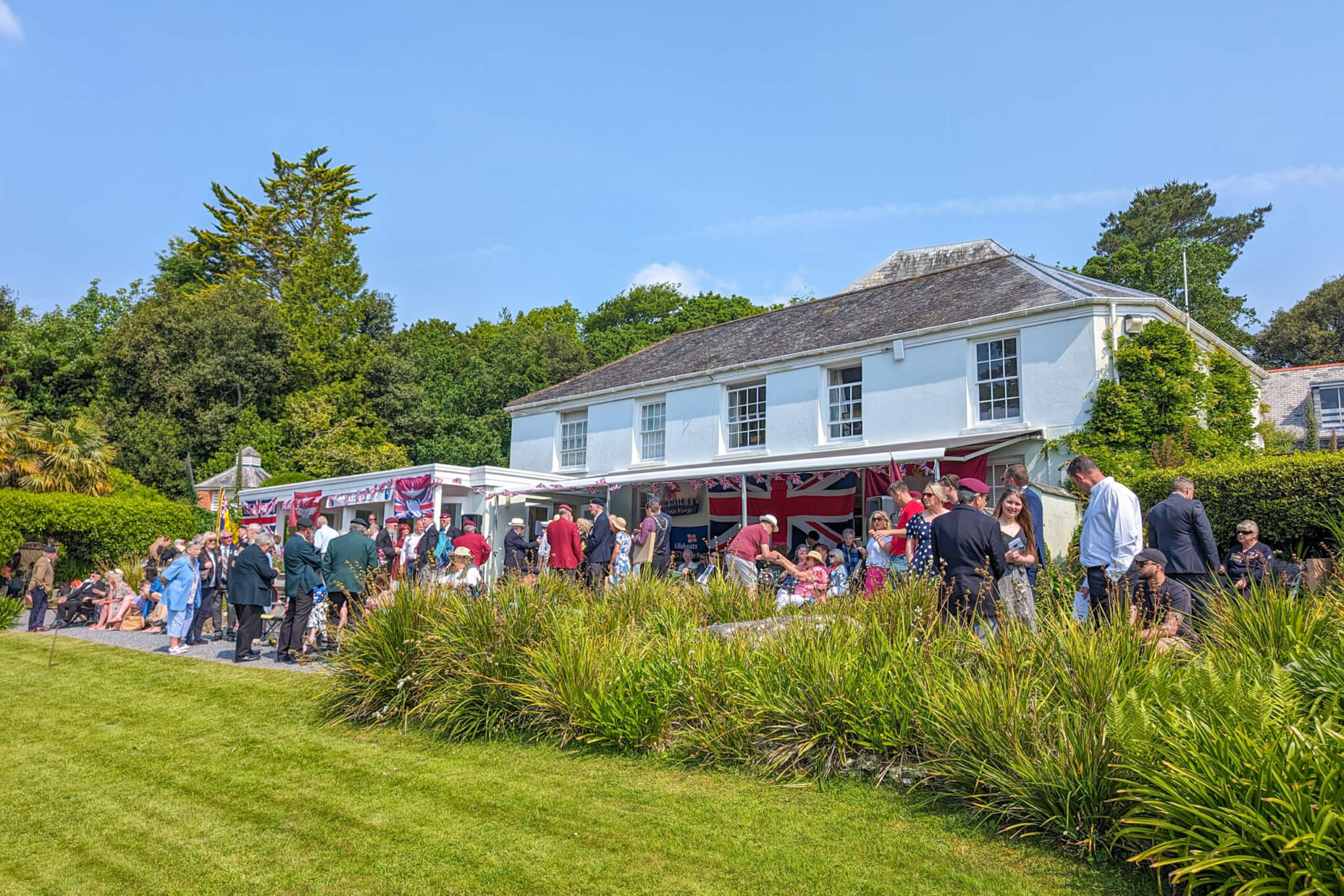 Invited guests at Trebah House