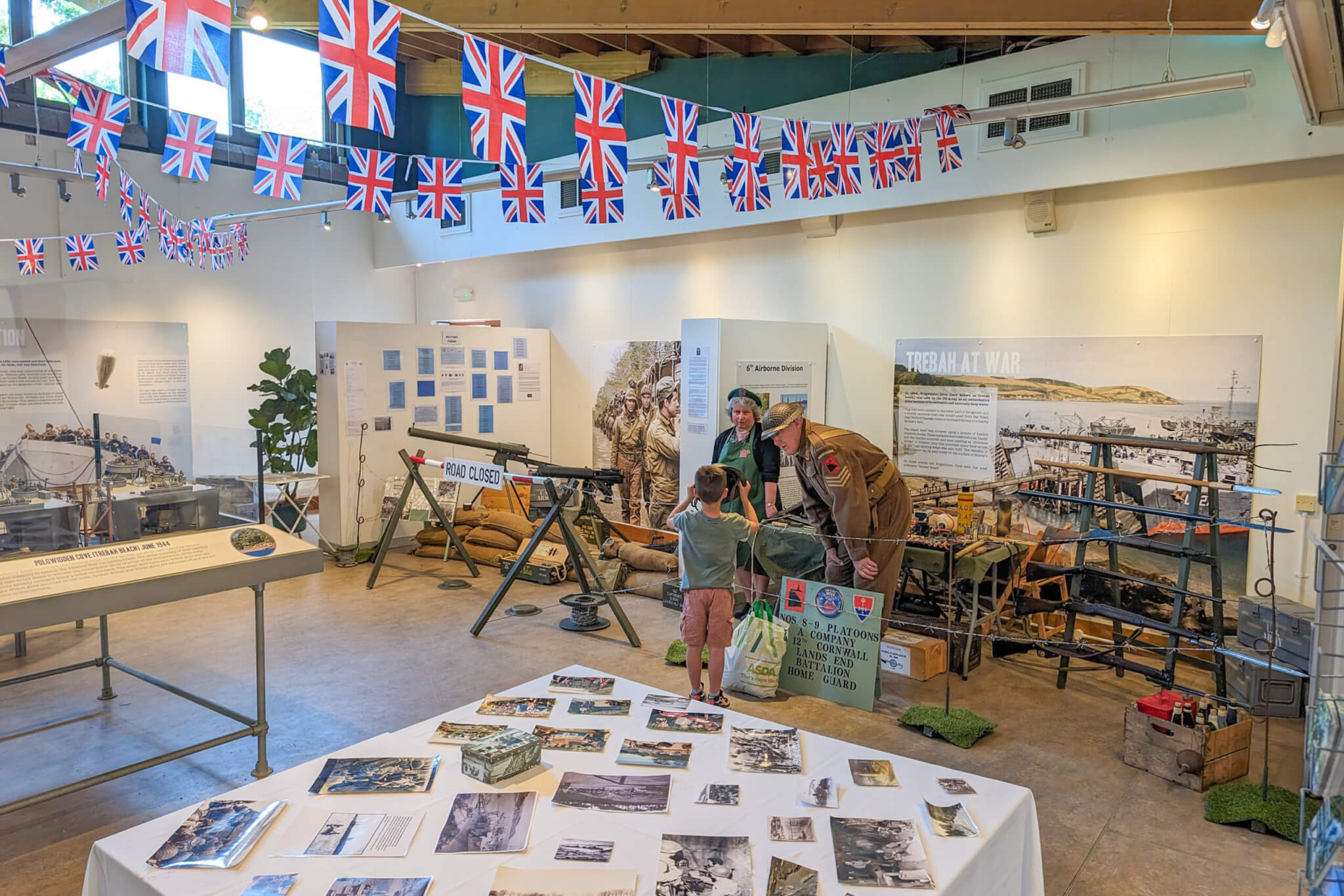 The D-Day exhibition in Trebah’s Visitor Centre