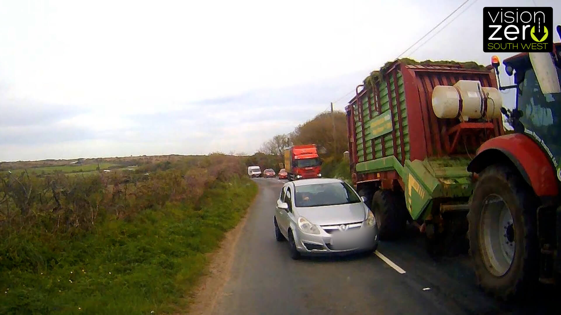A still image from dashcam footage submitted to Op Snap (3)