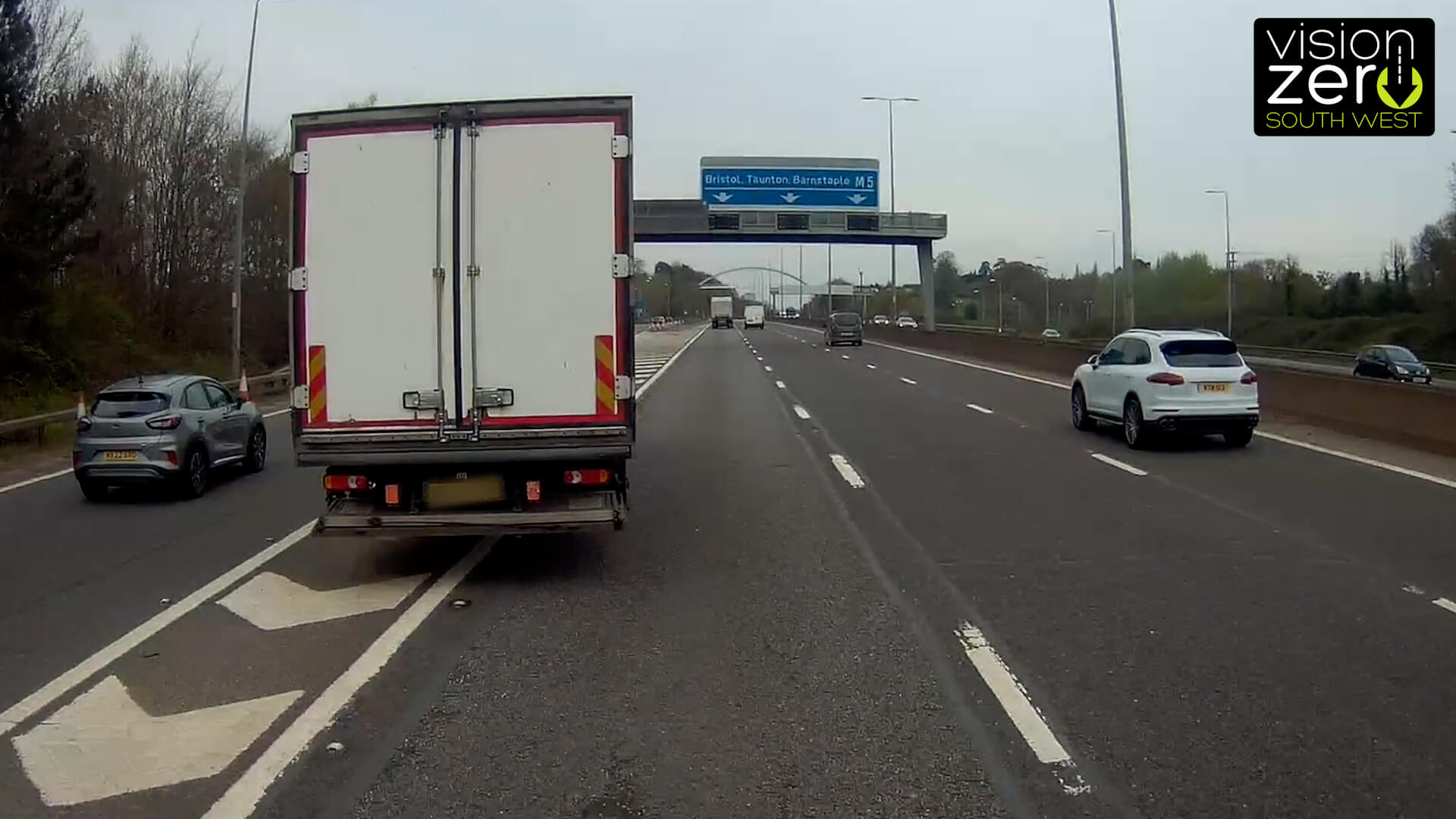 A still image from dashcam footage submitted to Op Snap (4)