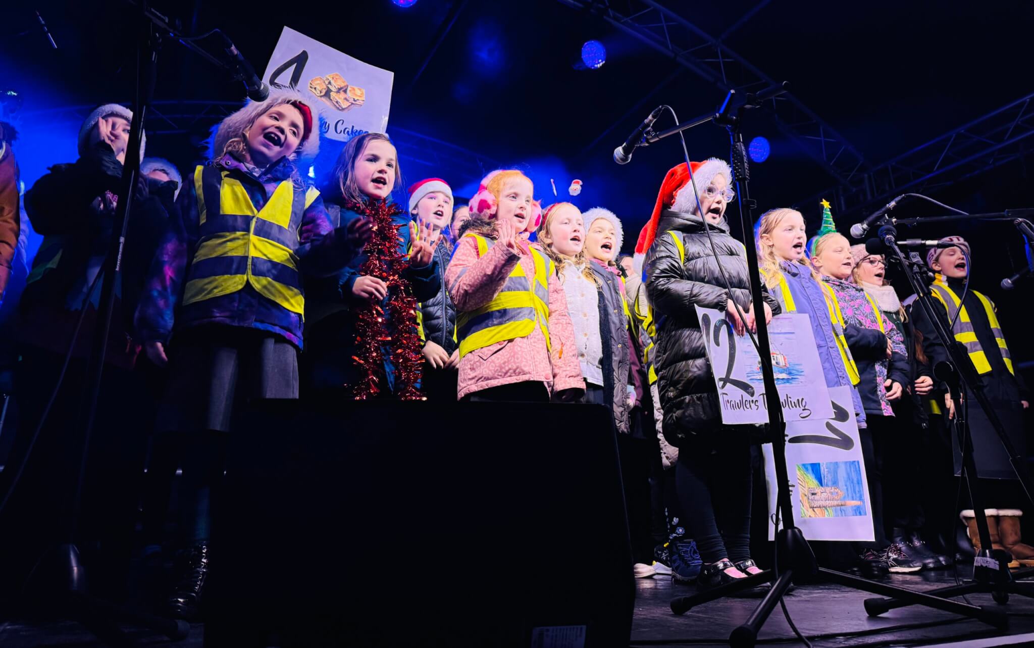 Children on the stage