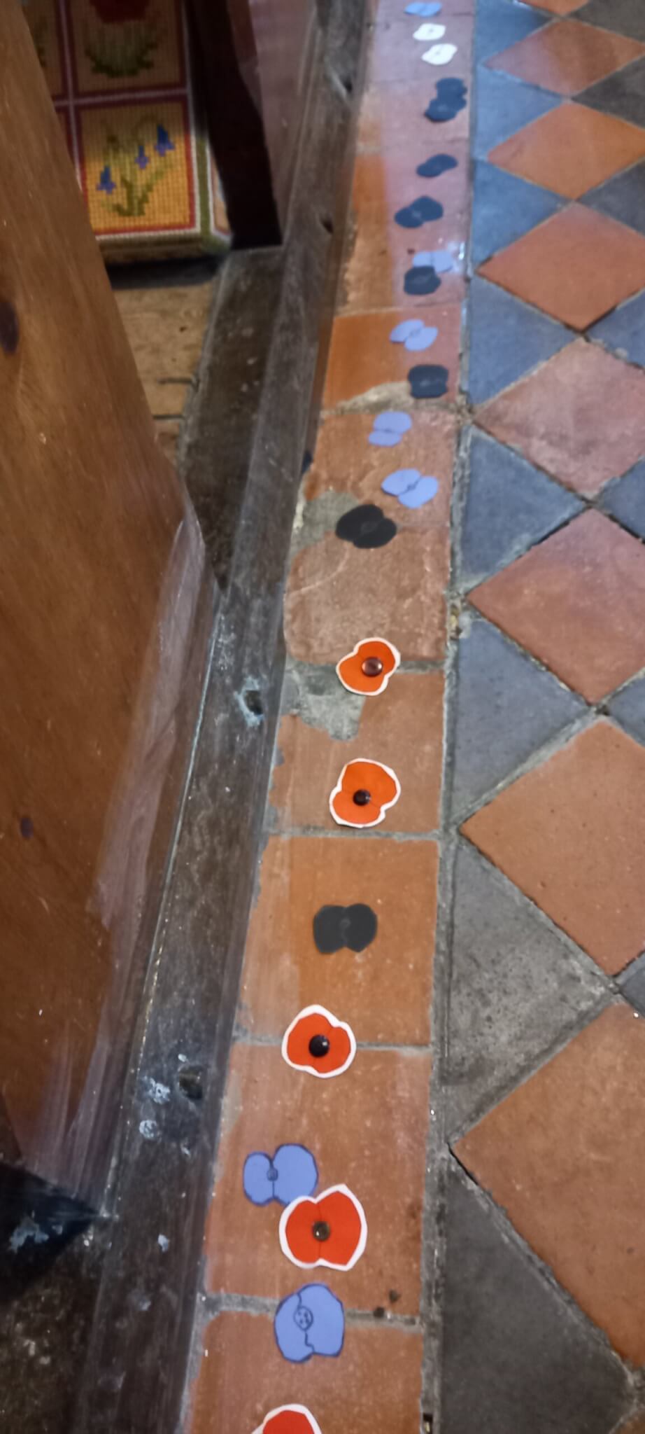 Poppy display in St. Breward Church