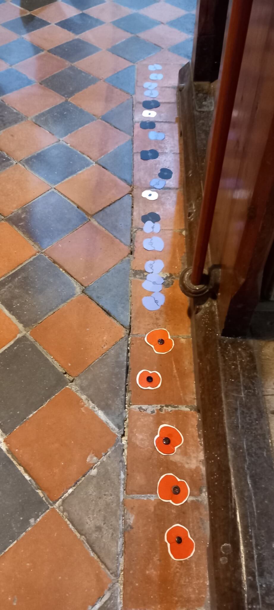 Poppy display in St. Breward Church2