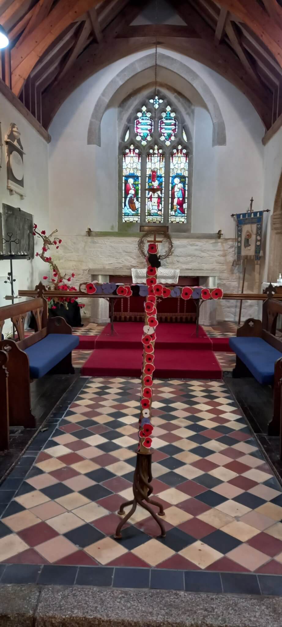 Poppy display in St. Breward Church3