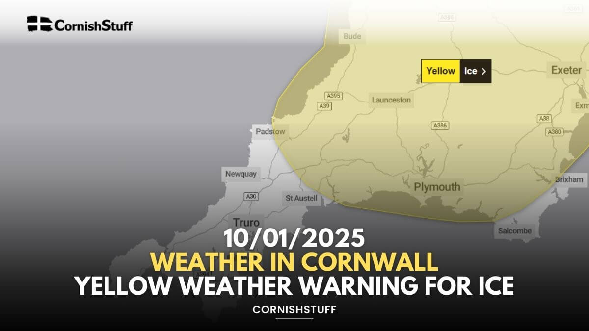10/01/2025 - Weather in Cornwall - Yellow Weather Warning For Ice ...