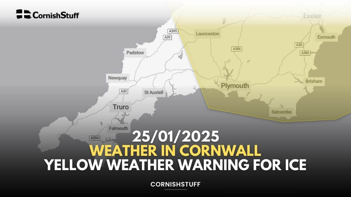 25/01/2025 - Weather in Cornwall - Yellow Weather Warning For Ice ...