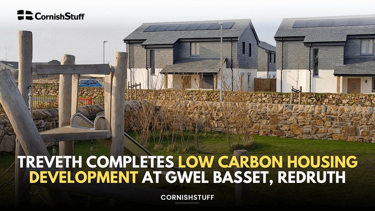 View of Treveth Completes Low Carbon Housing Development at Gwel Basset ...