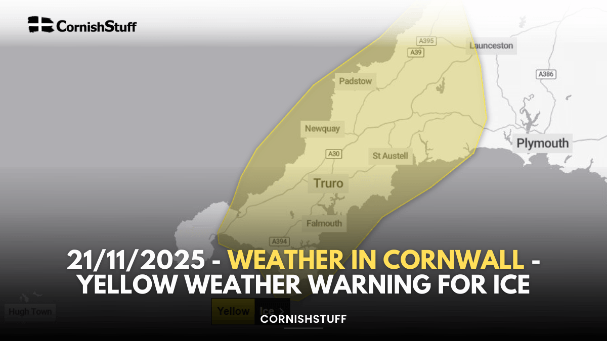 21/11/2025 - Weather in Cornwall - Yellow Weather Warning For Ice ...