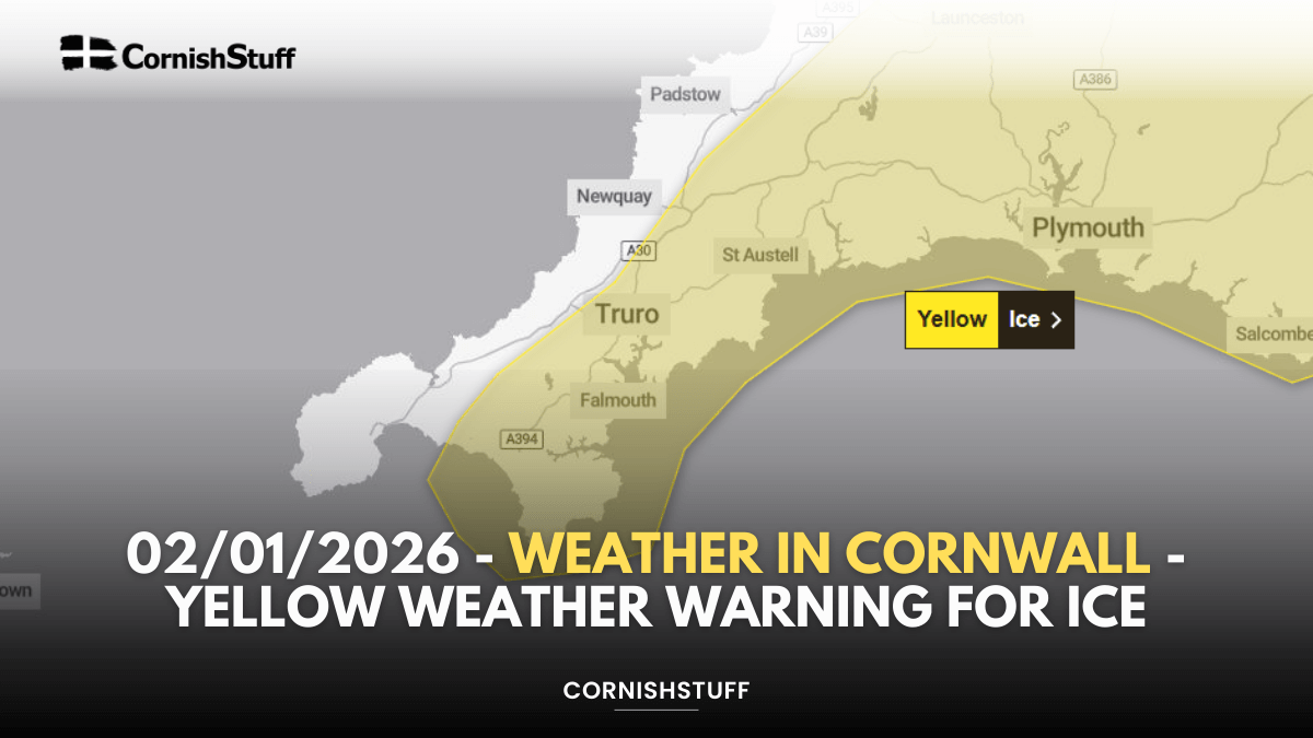 02/01/2026 - Weather in Cornwall - Yellow Weather Warning For Ice ...