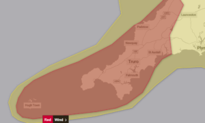 Storm Goretti Sparks Red Alert as Wind Warning Upgraded For Cornwall ...