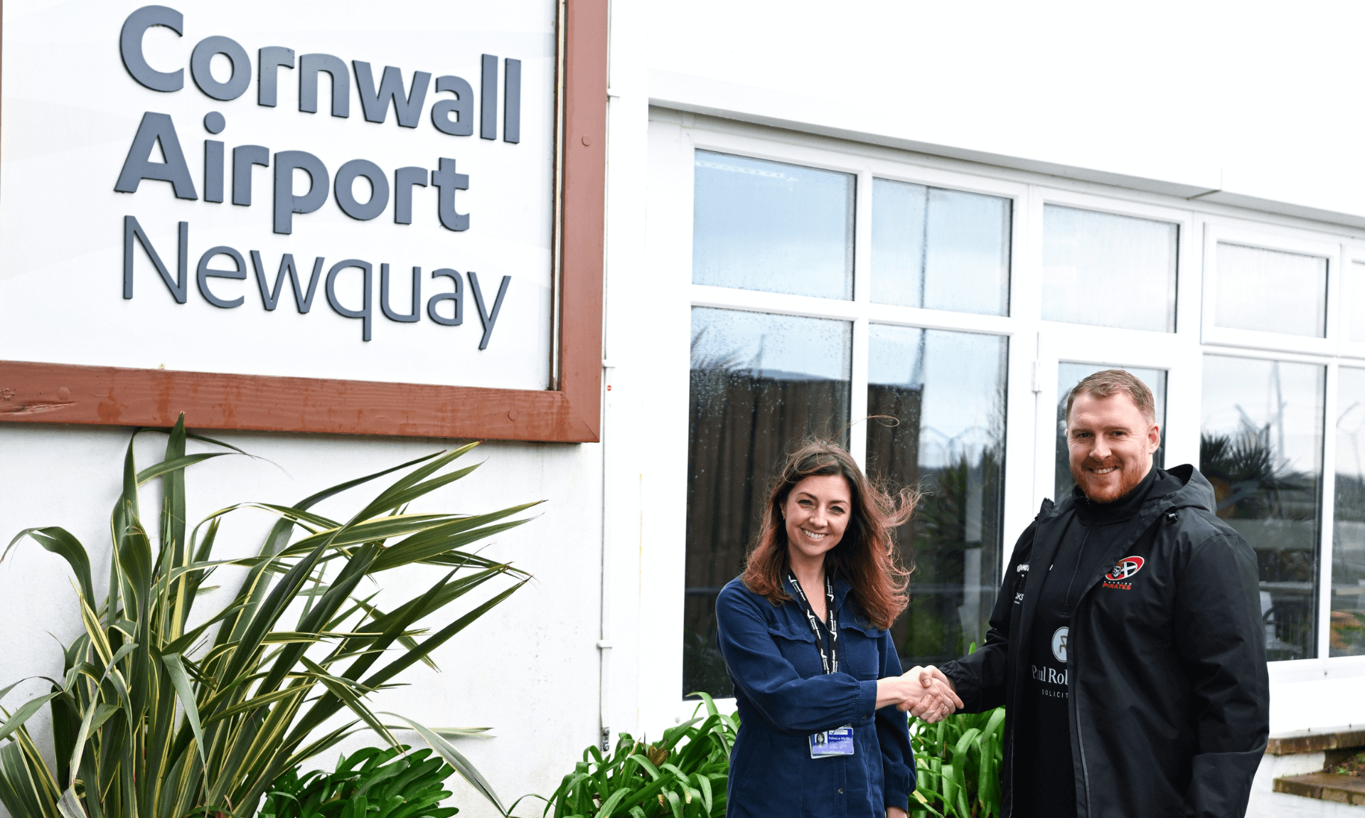 Cornish Pirates and Cornwall Airport Newquay Reveal New Partnership