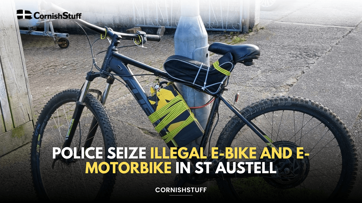 Police Seize Illegal E-Bike and E-Motorbike in St Austell - CornishStuff
