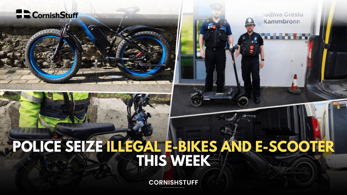 Police Seize Illegal E-Bikes and E-Scooter This Week - CornishStuff