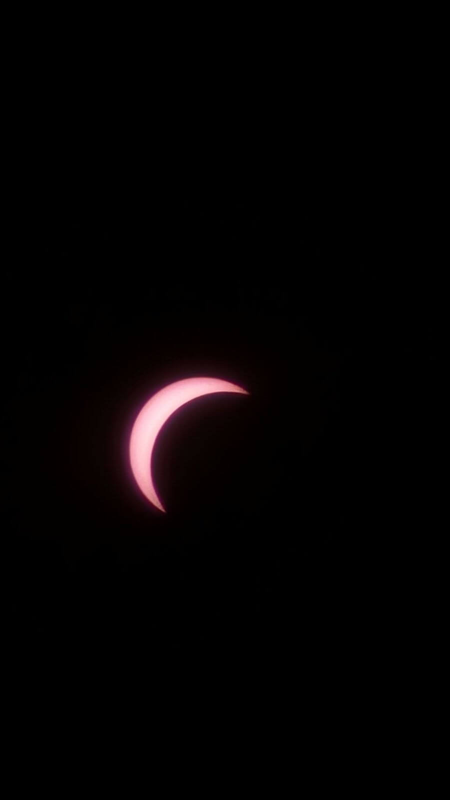 Partial solar eclipse over Cornwall, photographed by Ruth Jayne