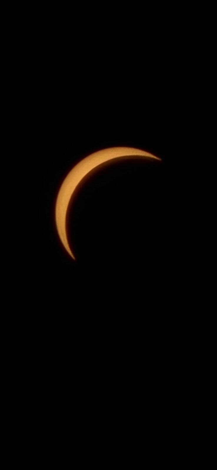 Partial solar eclipse over Cornwall, photographed by Dave Burrows