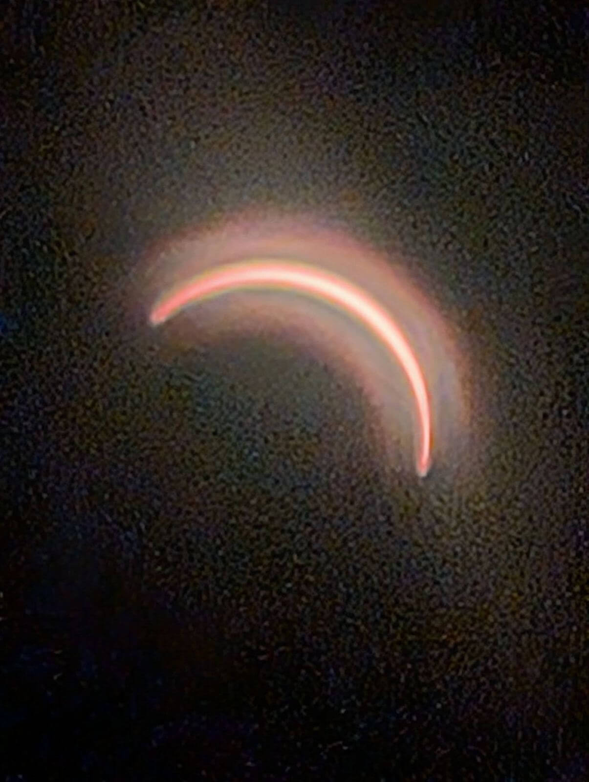 Partial solar eclipse over Cornwall, photographed by Darren Haley