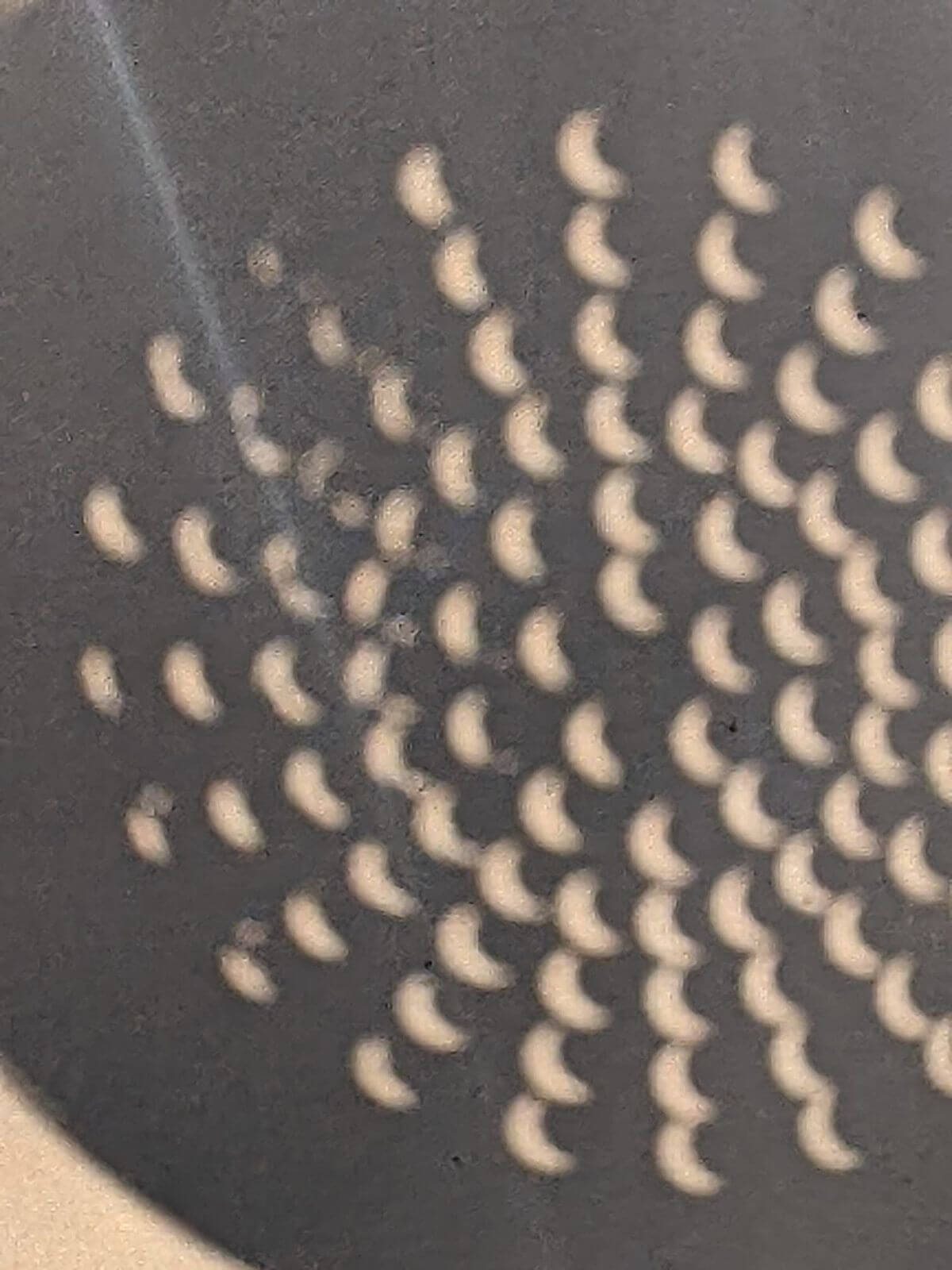 Partial solar eclipse over Cornwall, photographed by William J Dovercourt III