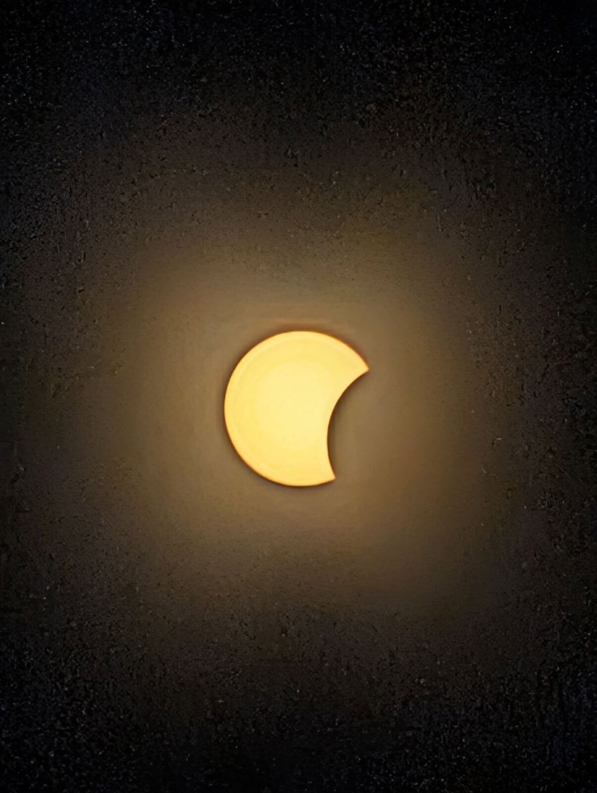 Partial solar eclipse over Cornwall, photographed by Zoe Calderbank