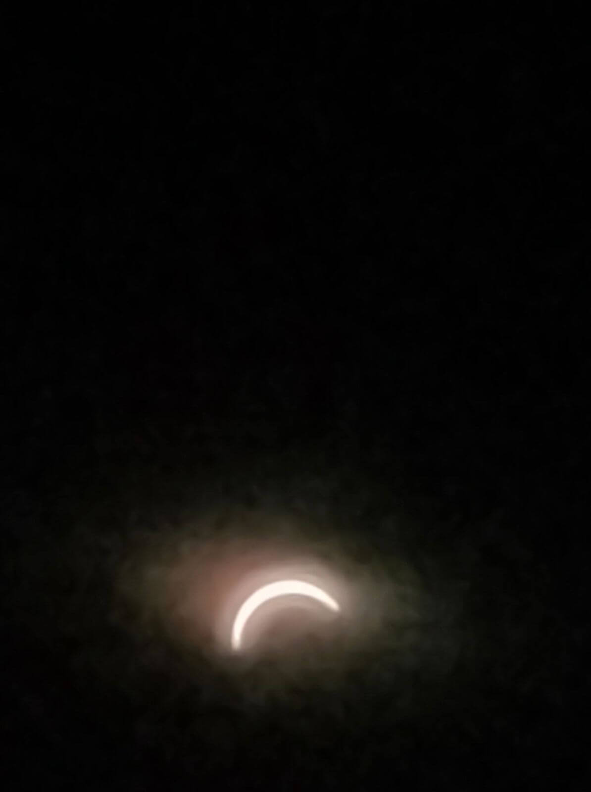 Partial solar eclipse over Cornwall, photographed by Donna Oates