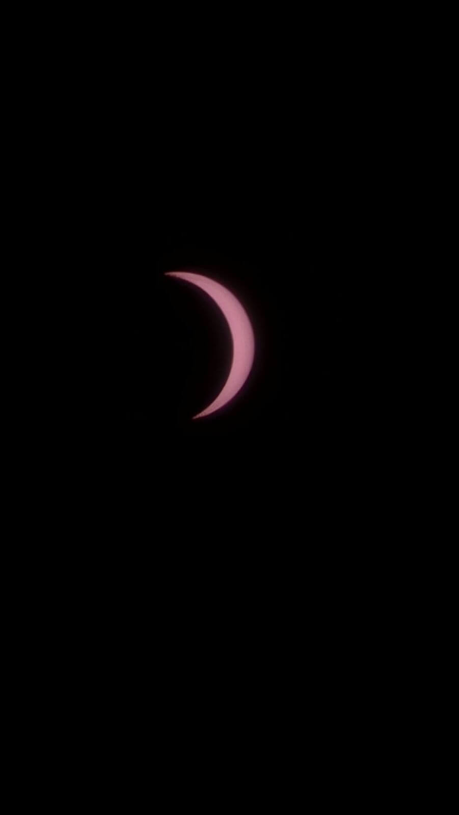 Partial solar eclipse over Cornwall, photographed by Ruth Jayne