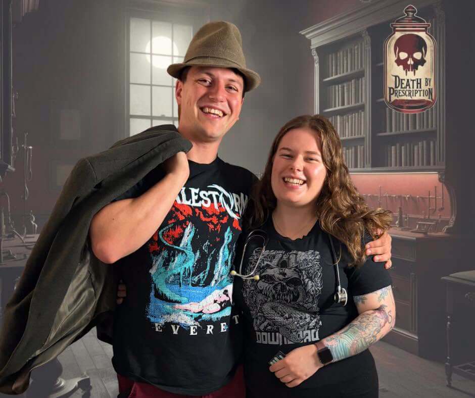 Players in the art gallery escape room at Escape Rooms Cornwall