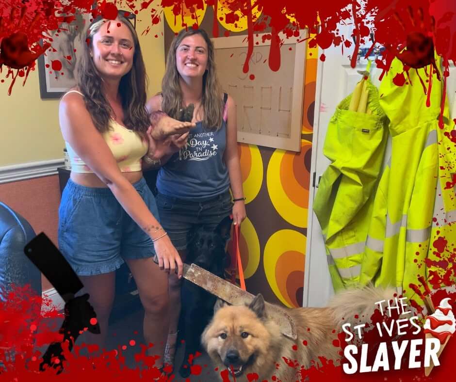 Escape room players in Cornwall celebrating their game