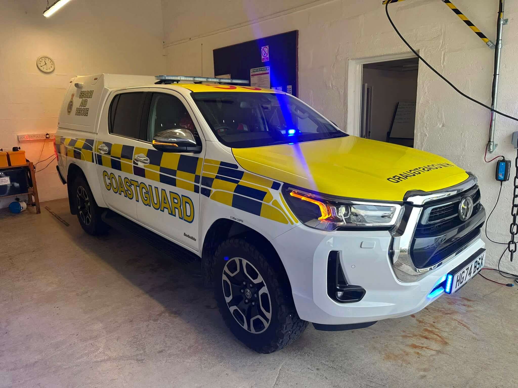 Coastguard search and rescue vehicle