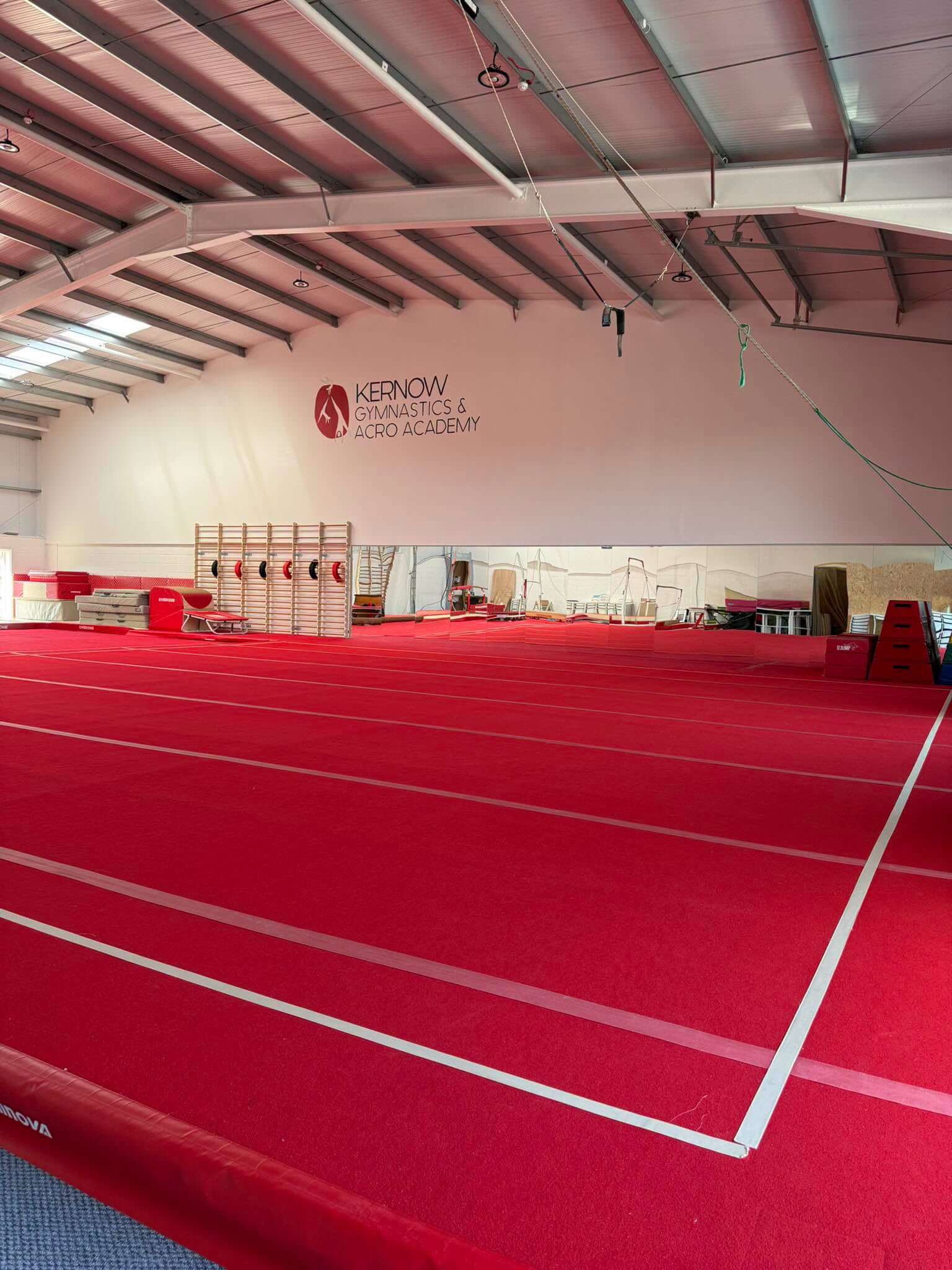 Inside the new Kernow Gymnastics and Acro Academy facility in Indian Queens