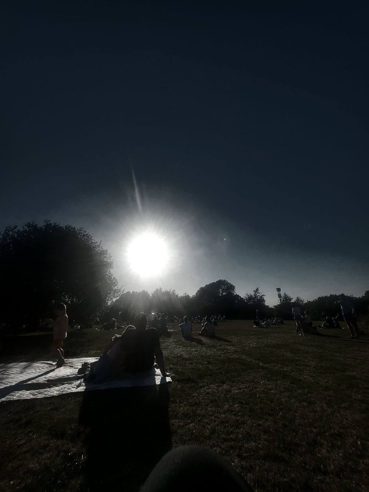 Partial solar eclipse over Cornwall, photographed by Jodie Debnam