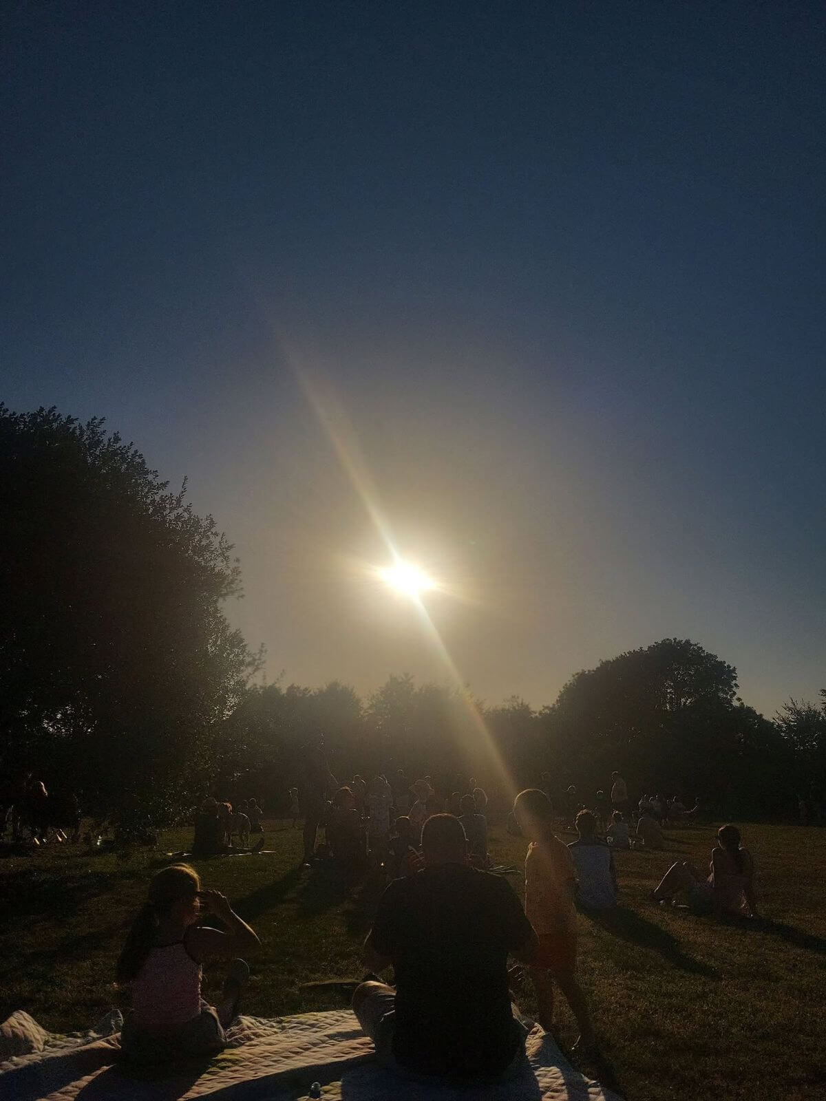 Partial solar eclipse over Cornwall, photographed by Jodie Debnam