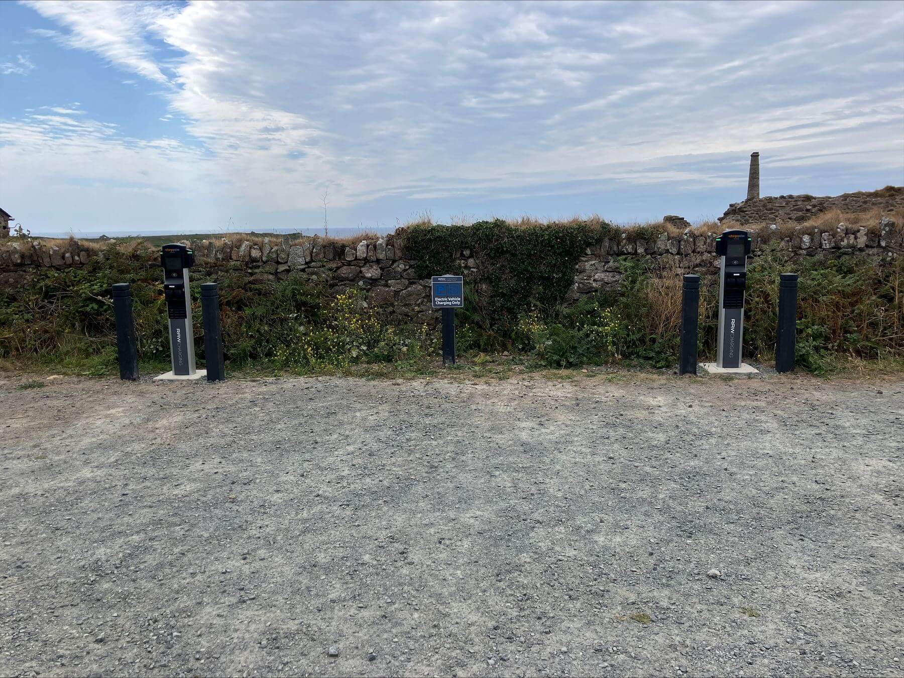 EV chargers at Botallack