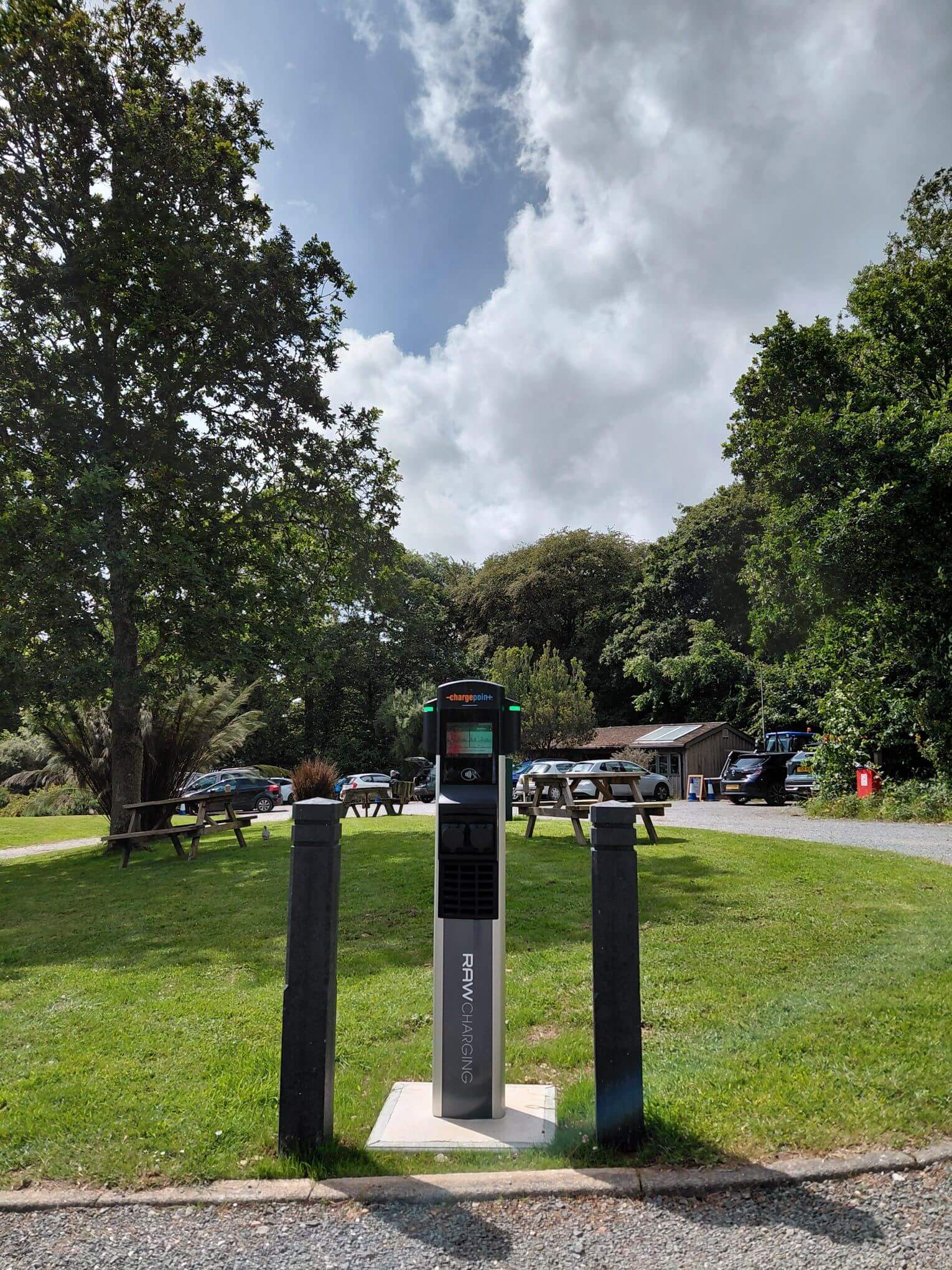 EV chargers at Glendurgan near Falmouth