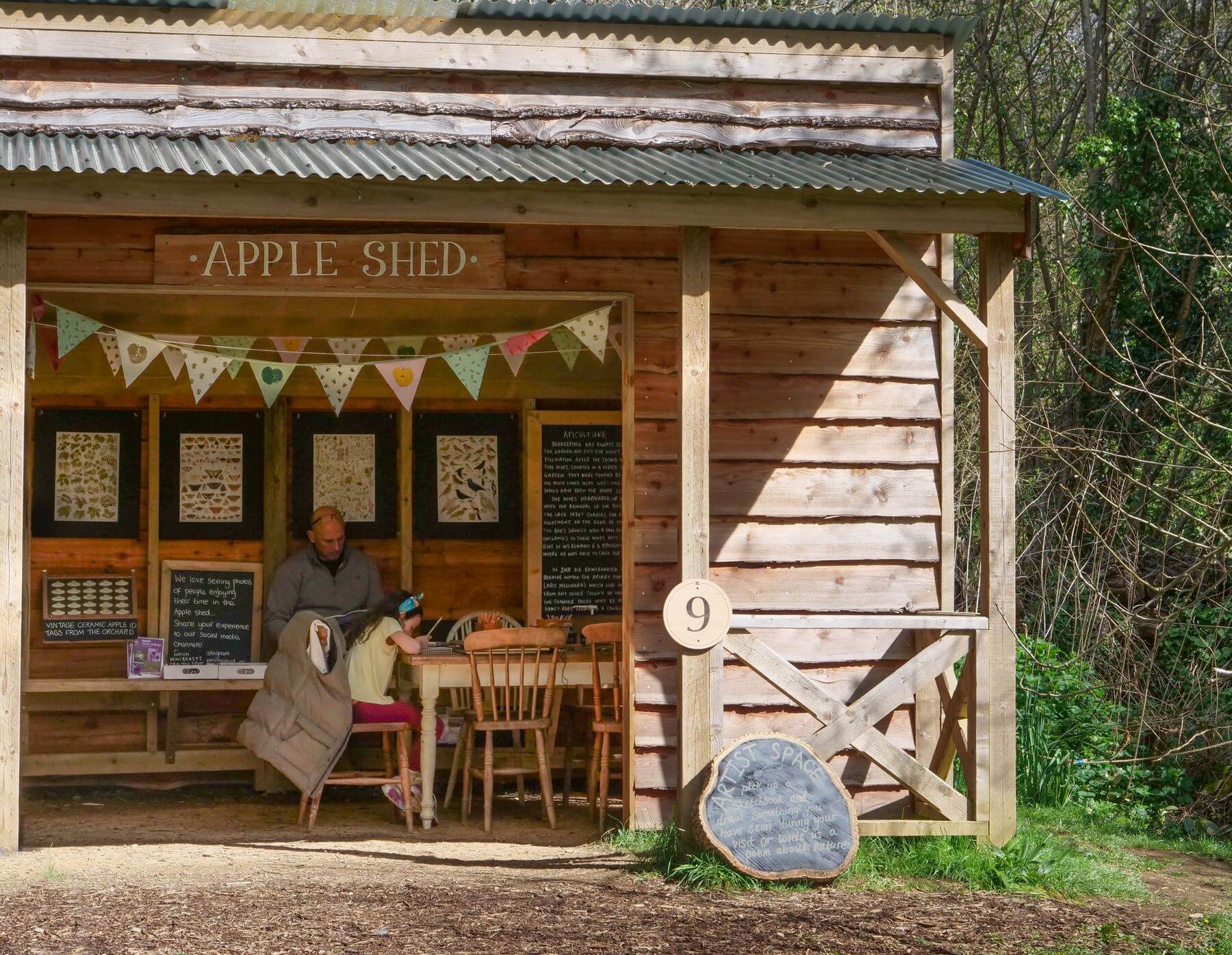 The Apple Shed at Glendurgan, a creative space for families