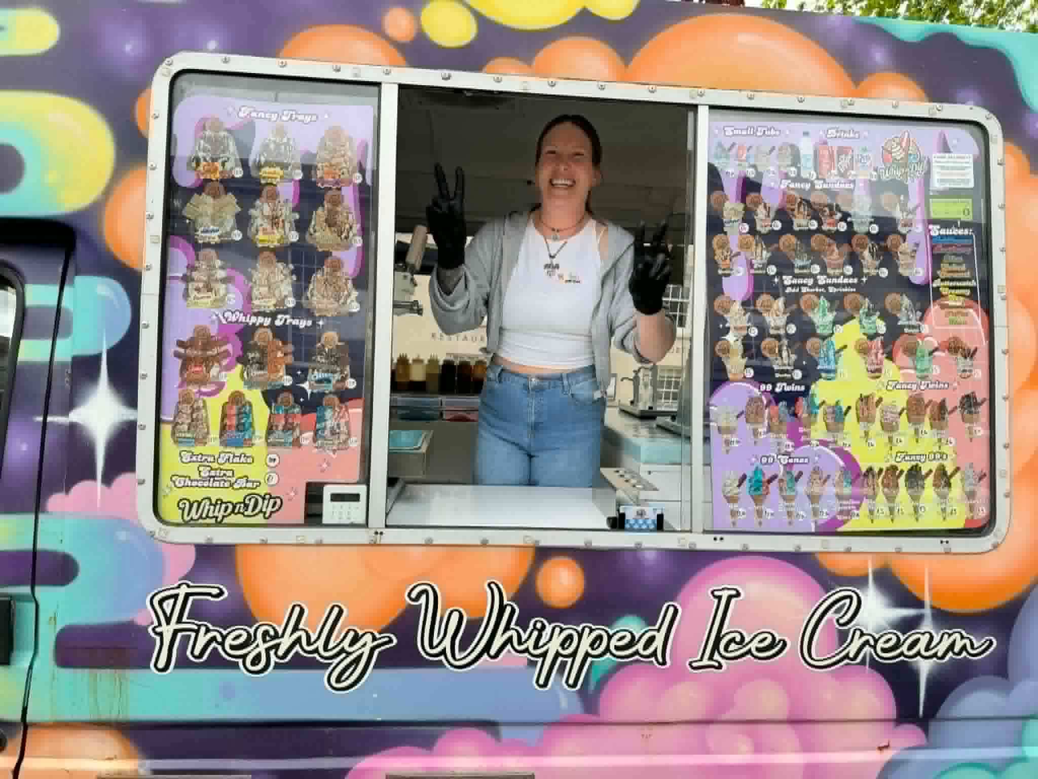 The Whip n Dip freshly whipped ice cream van