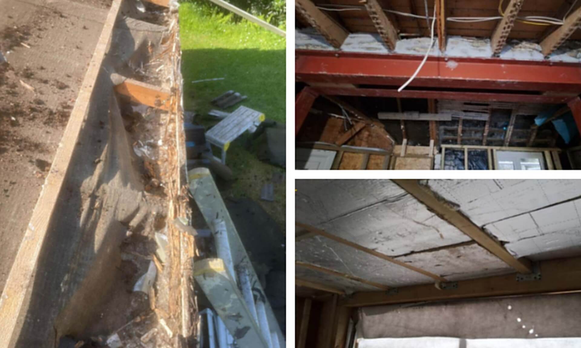 Substandard building work by Matthew Cole, including an upside-down steel beam