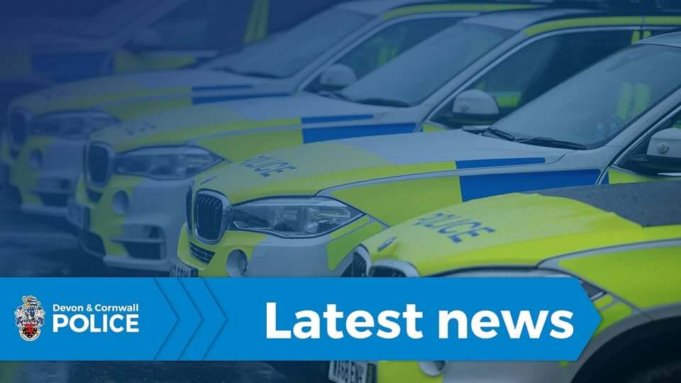 Devon and Cornwall Police vehicles lined up