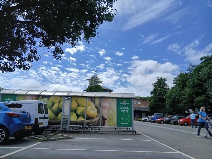 Morrisons supermarket car park in Liskeard