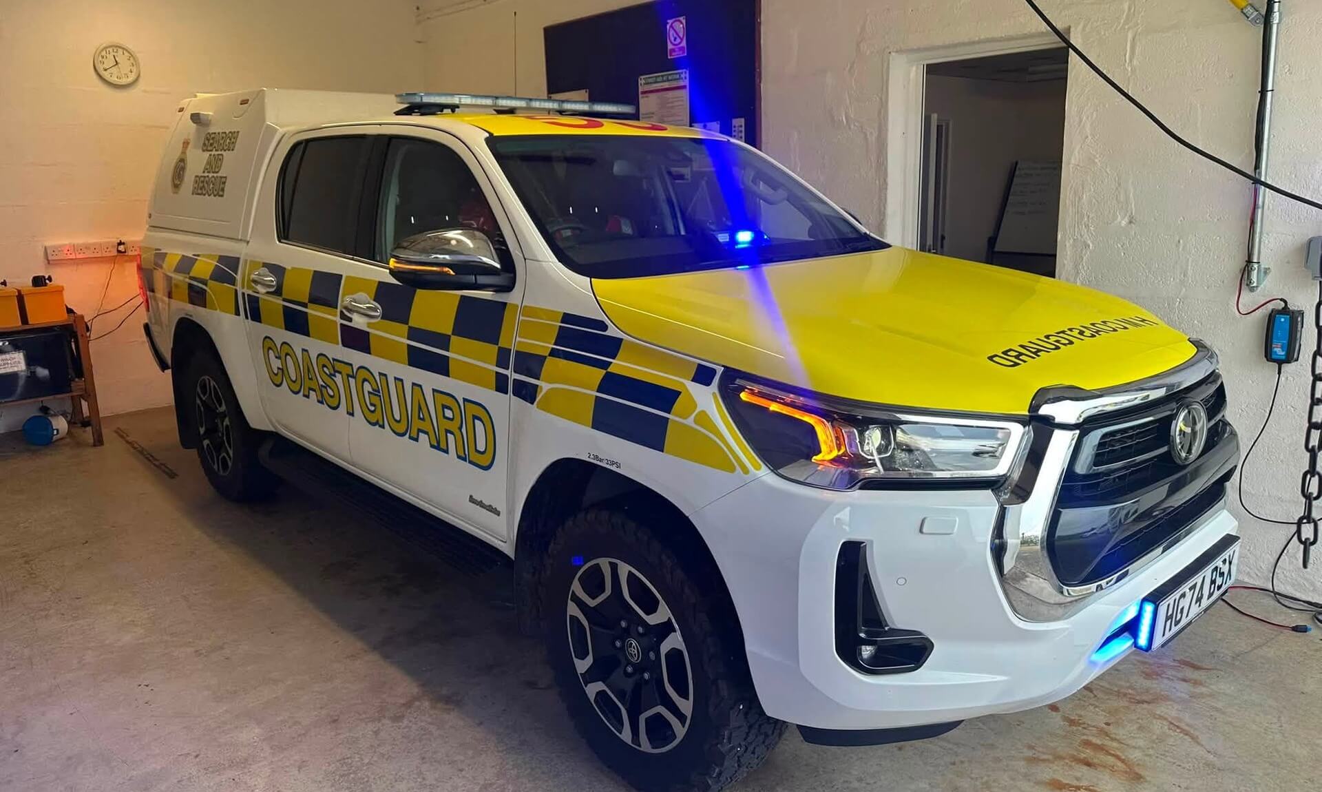 Coastguard search and rescue vehicle