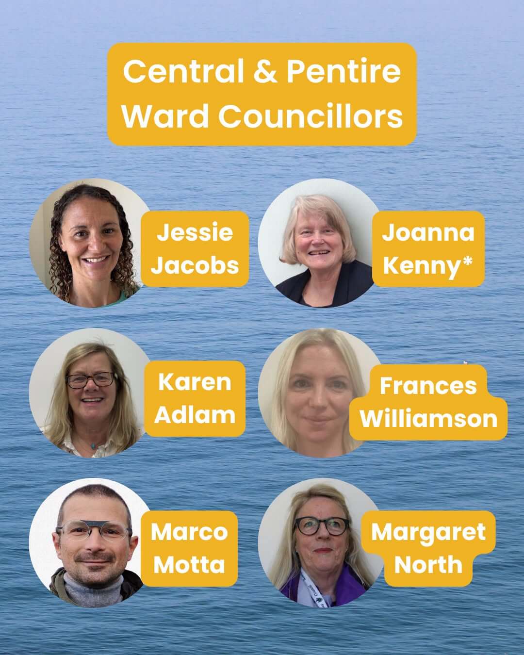Central and Pentire ward councillors