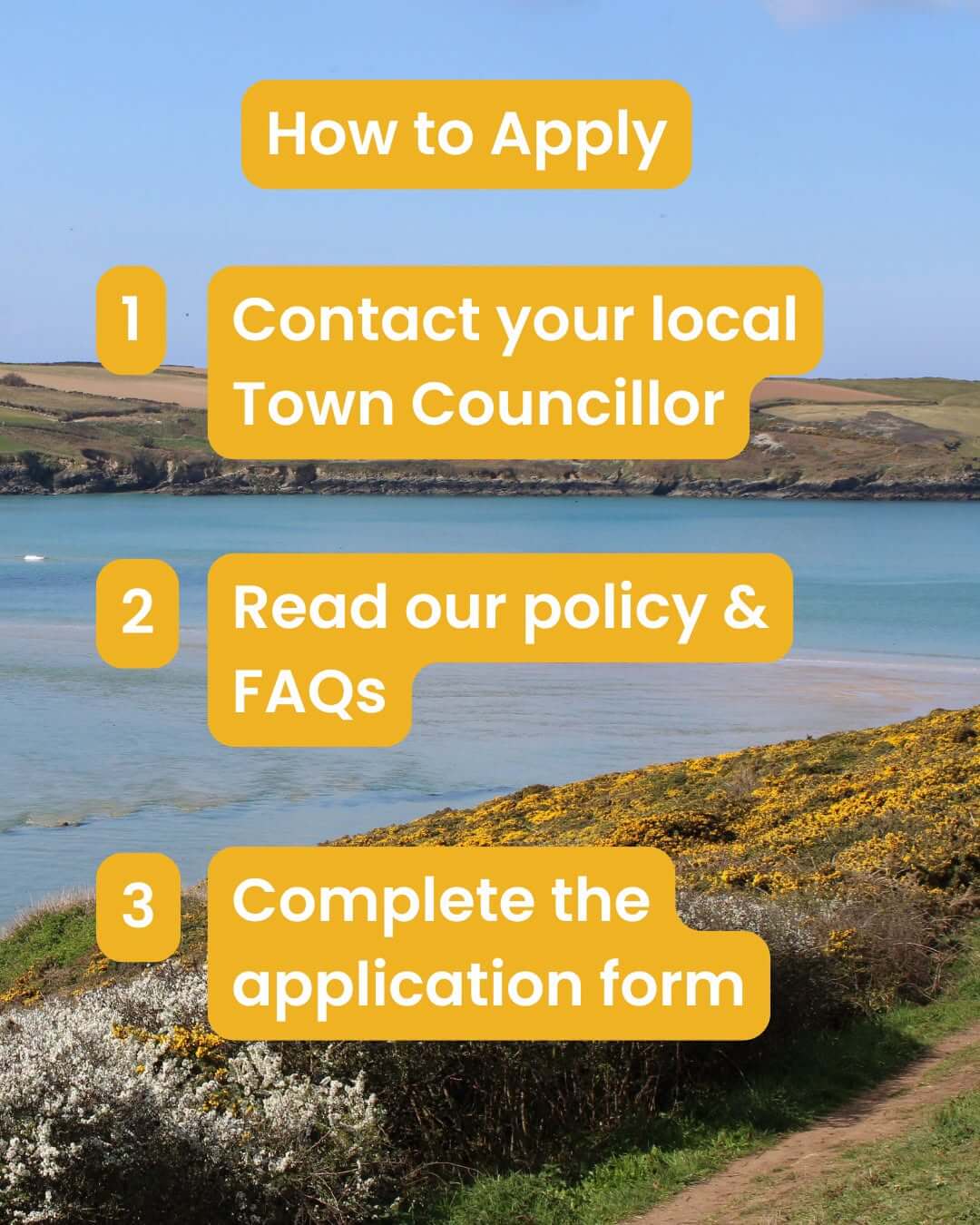 How to apply for the Councillor Community Fund, three steps