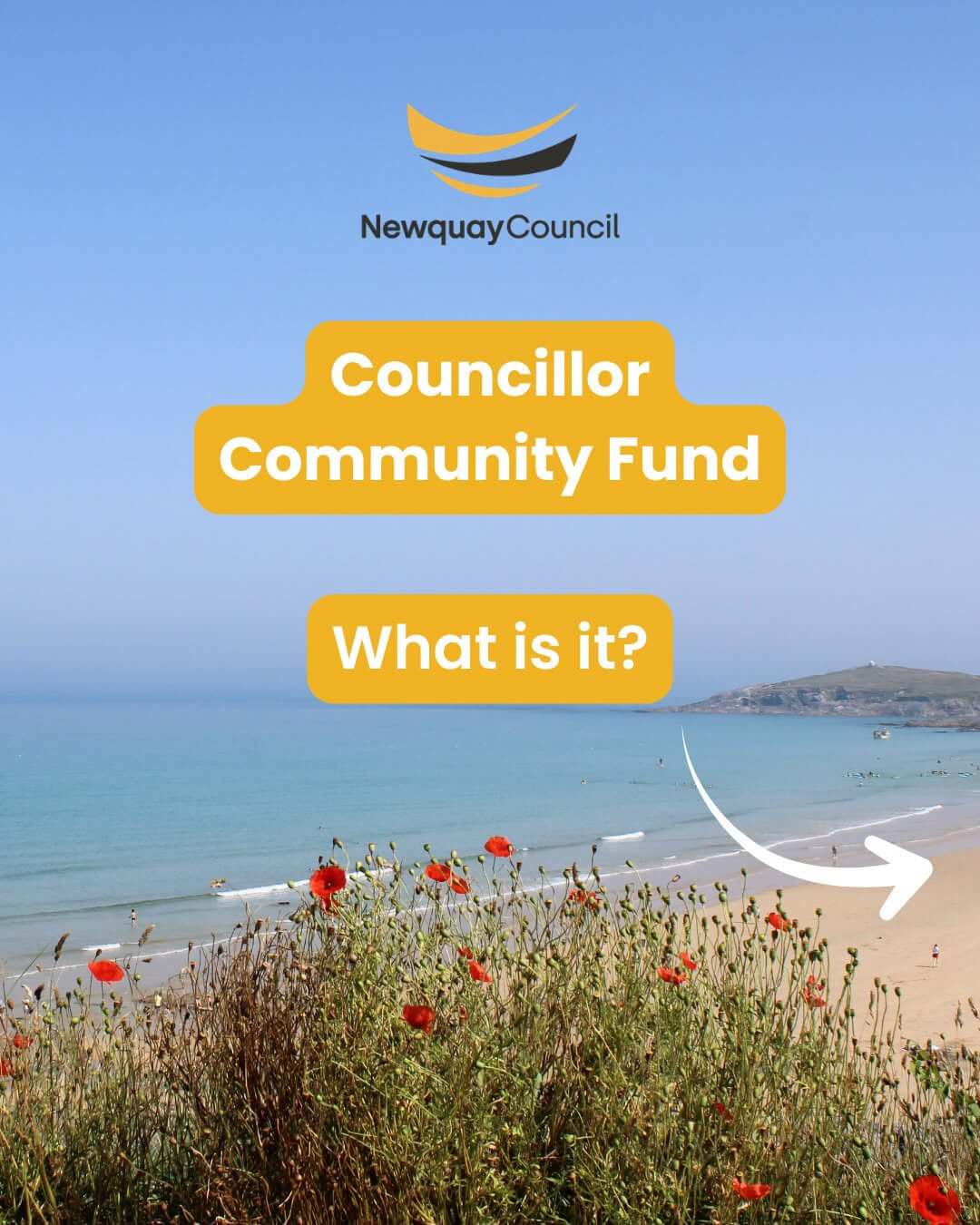 Newquay Town Council Councillor Community Fund explainer graphic