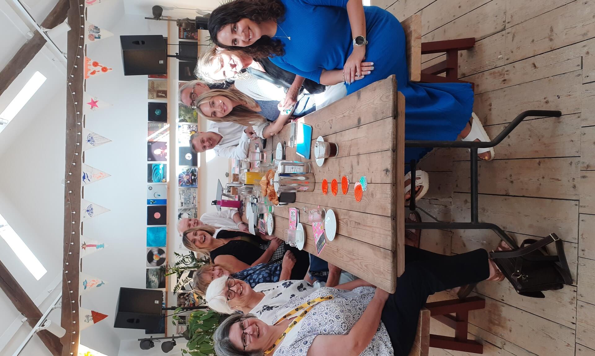 Sedel-Collings Foundation trustees and Cornwall Community Foundation staff at The Pearl Exchange in Bude