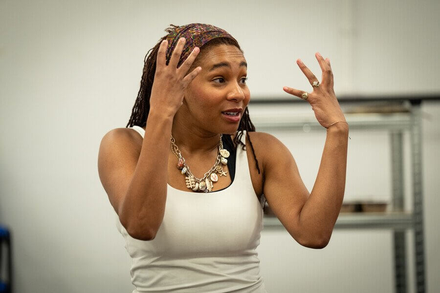 RSC First Encounters Julius Caesar rehearsal