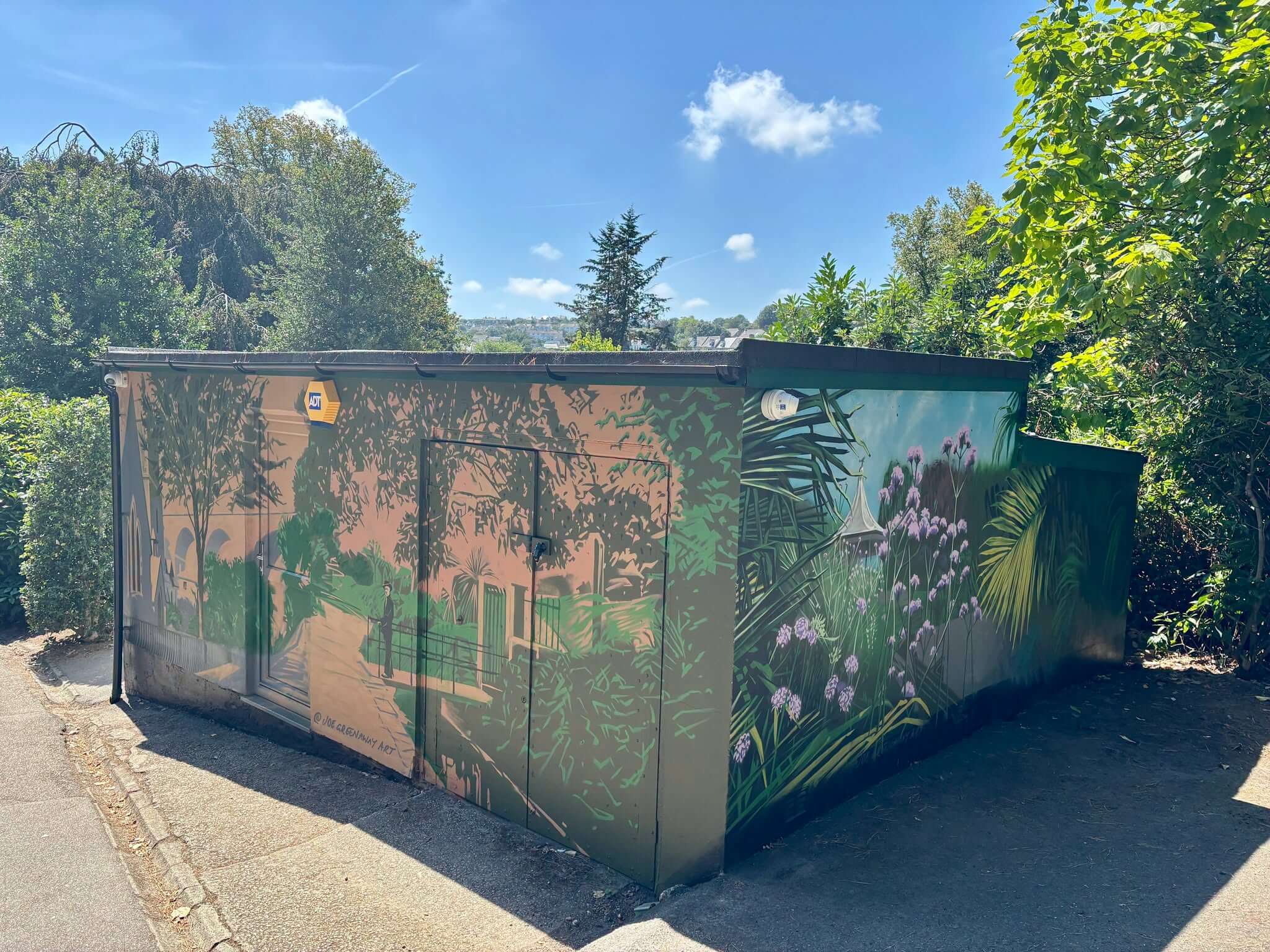 New murals painted on the Victoria Gardens Parks Building in Truro