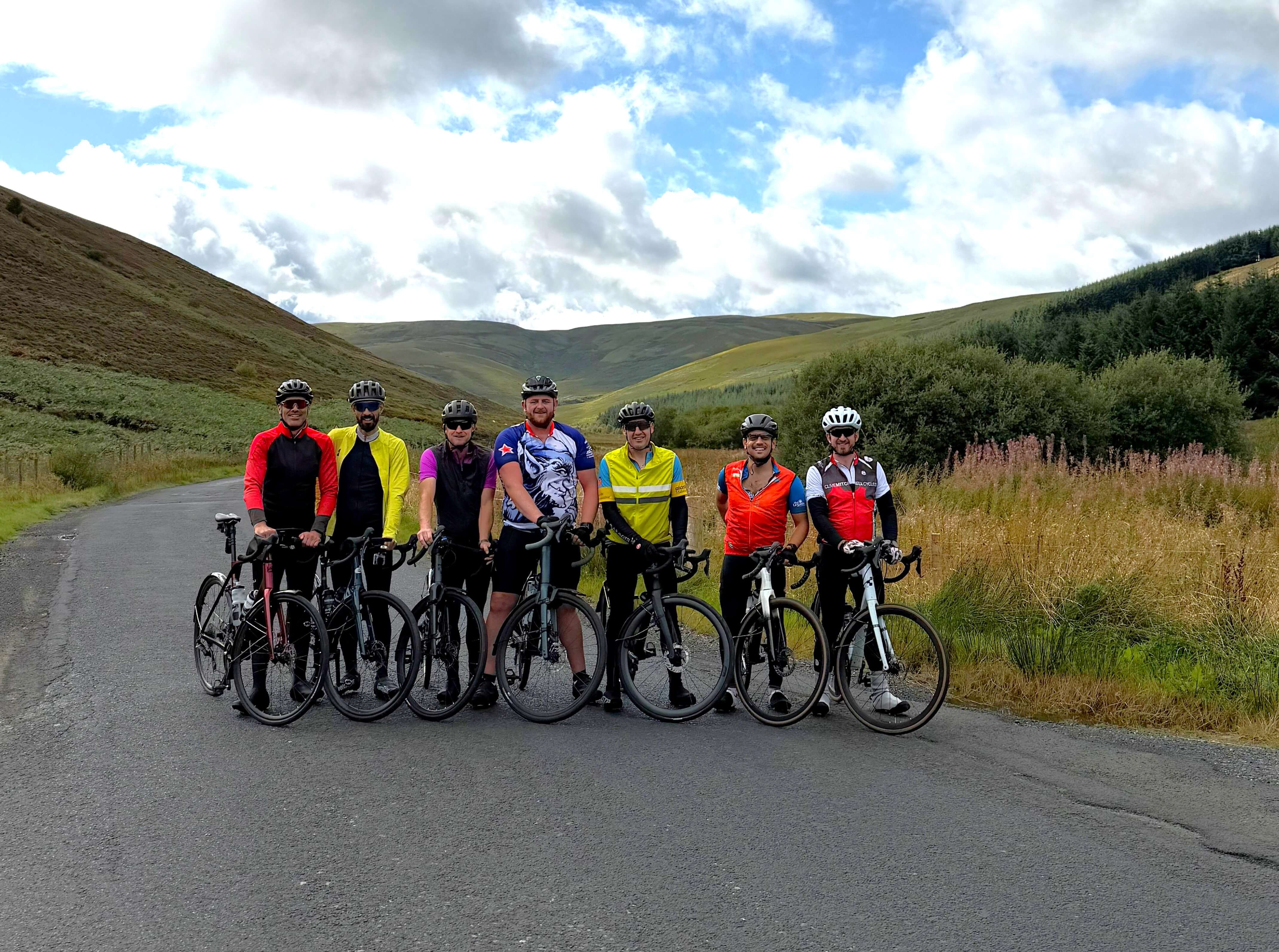 The Cycle for Michael team of Bodmin engineers on the JOGLE route
