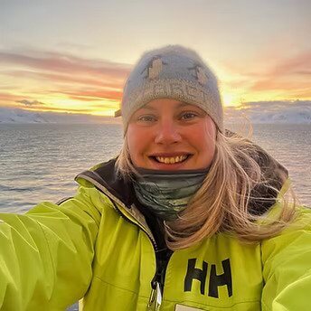 Emily Cunningham in Antarctica