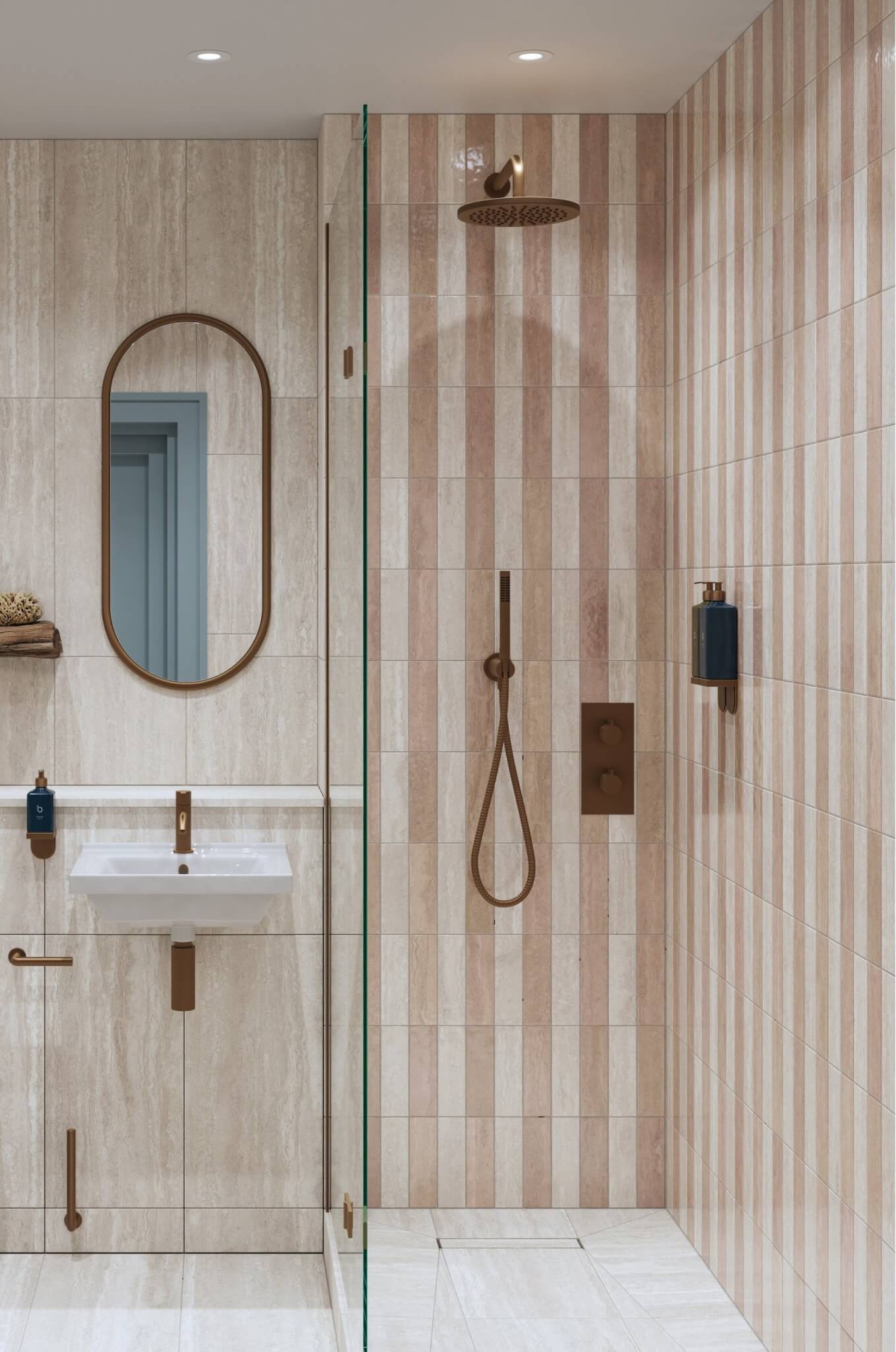 Render of a Beach Day en suite at Elysium St Mawes
